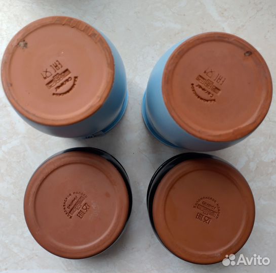 Керамич горшки коломенское молоко cemer 8 шт