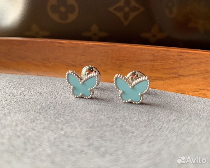 Пуссеты Sweet Alhambra Butterfly бирюза премиум