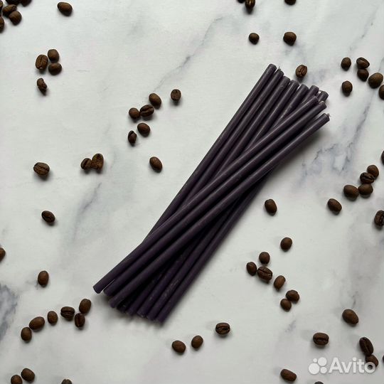 Набор 10 свечей цвет разный