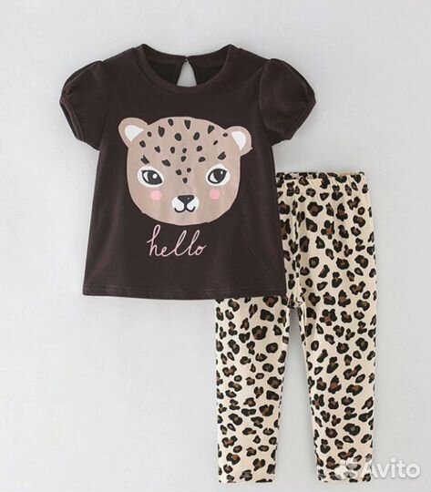 Комплект леггинсы и футболка для девочки