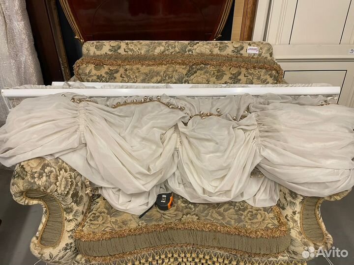 Римские шторы/Тюль на карнизе, Д170 см