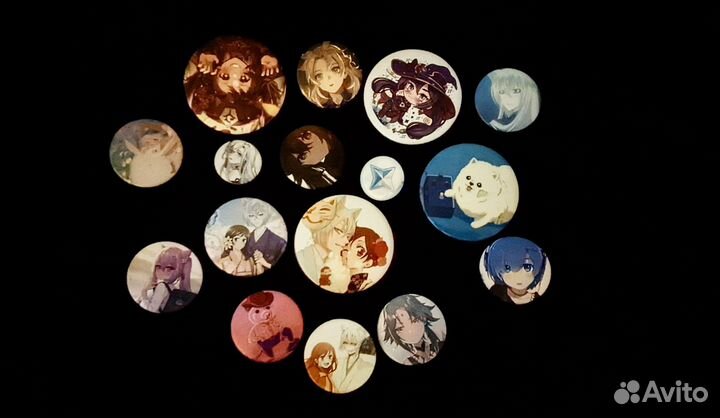 Значки с аниме