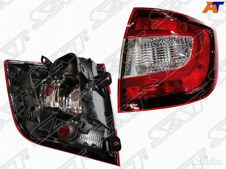 Фонарь задний skoda rapid