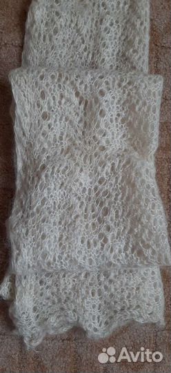 Пуховый шарф новый. Палантин пуховый