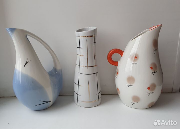 Кувшины штоф лзфи ваза Прогресс минимализм 1950е