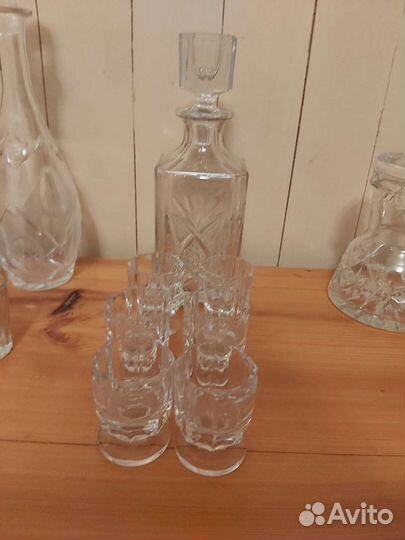 Штофы и графины и стопки СССР