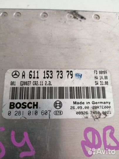 Блок управления двигателем Mercedes-Benz C220 W203