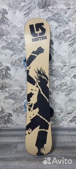 Сноуборд Burton White 156cm+ крепления Burton