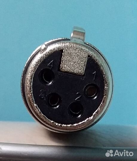 Адаптер Jack 6.3 на XLR 4 Pin