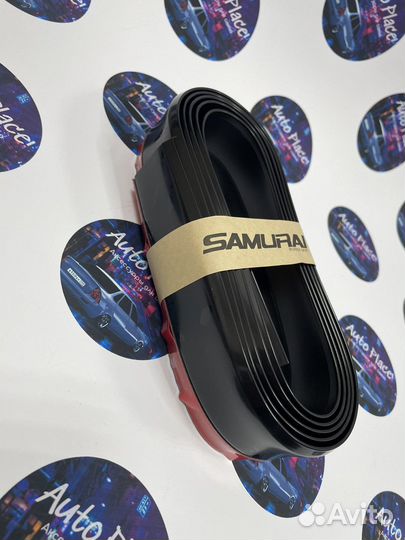Универсальная губа Samurai черная глянцевая