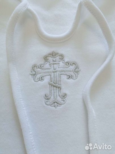 Крестильные рубашки для двойни р. 80-86