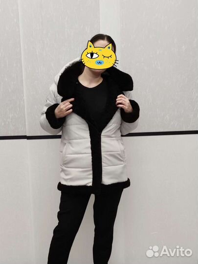 Дубленка-трансформер натуральная женская 48-50