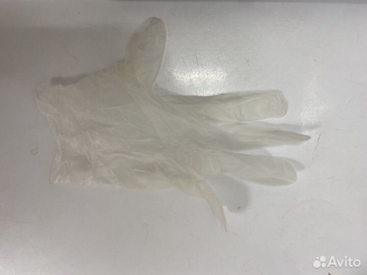 Перчатки виниловые неопудренные