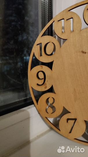 Настенные часы из фанеры