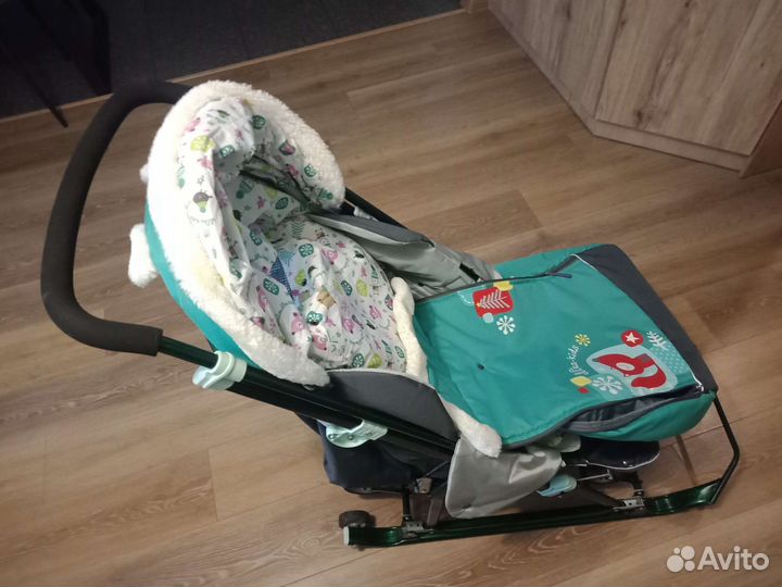 Детские санки коляска ника