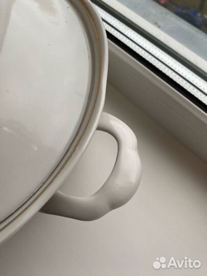 Супница Ирисы фарфор СССР