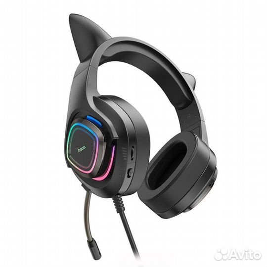Игровые наушники проводные Hoco W107 черные
