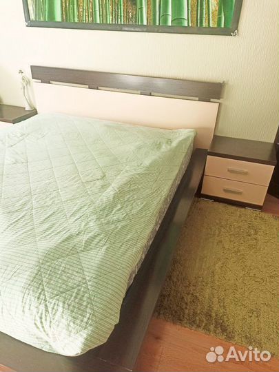 Кровать двухспальная с матрасом бу 160 200