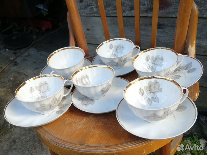 Сервиз чайный дулево роза
