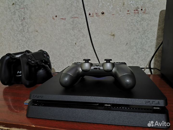 Игровая приставка ps4 slim 1tb прошитая