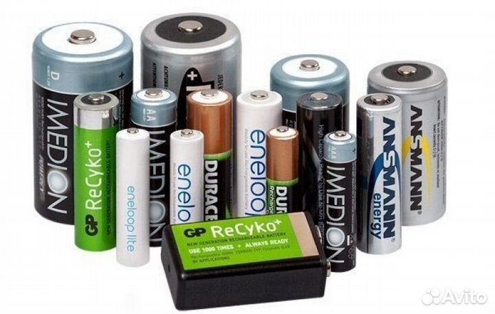 Батарейки и аккумуляторы все виды, замена батареек