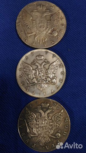 Монеты, копии, редкие, царские рубли