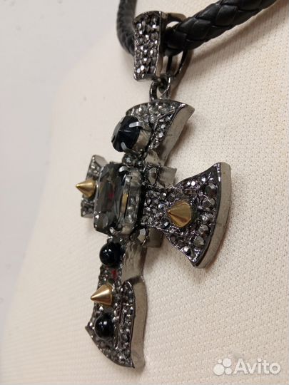 Крест кулон колье