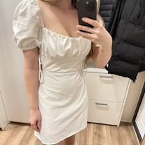 Платье zara со шнуровкой