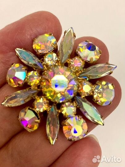 Брошь винтаж чехословакия