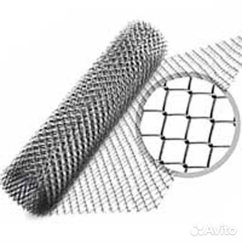 Сетка рабица 2.0*10 (2.0 мм.) ячейка 55 оцинкованн