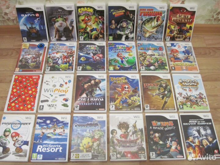 Оригинальные диски для Nintendo Wii (Вии )