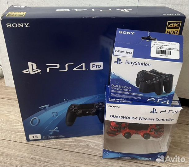 Sony playstation 4 PS4 pro 1tb 7208