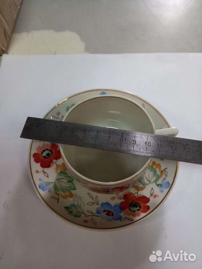 Сервиз Песочное Полевые цветы 1958г элементы