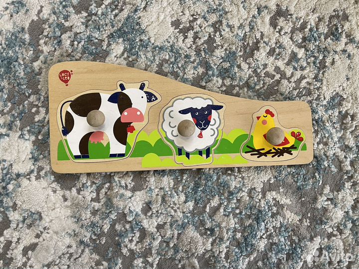 Развивающие деревянные игрушки монтессори