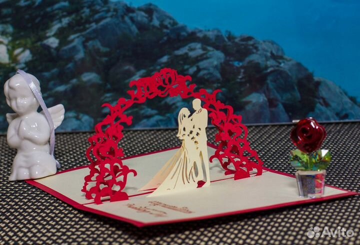 3D-открытка свадебная