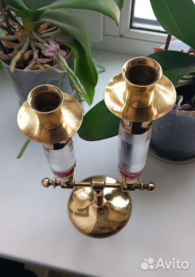 Подсвечник латунь СССР