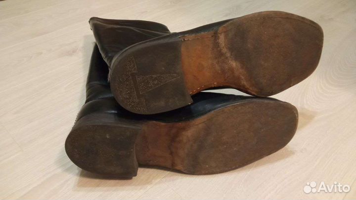 Сапоги хромовые утеплённые