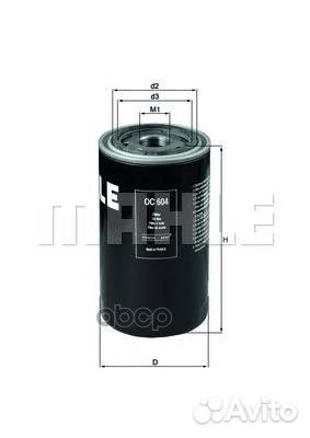 Фильтр масляный knecht/mahle OC 604 OC 604 Mahl