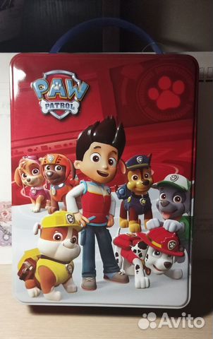 Жесть коробка от новогоднего подарка Мультфильмы