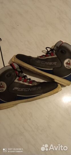 Ботинки Fischer SNS, крепления Salomon SNS Pilot