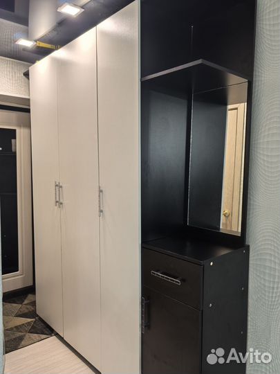 Прихожая со шкафом и зеркалом