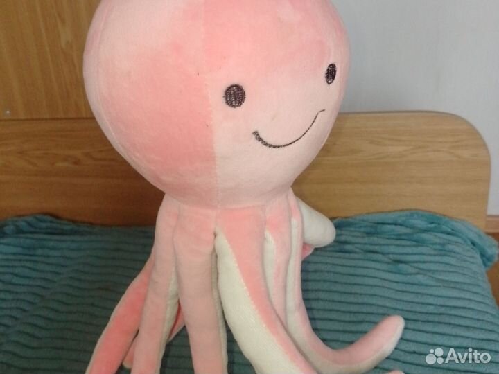 Мягкая игрушка осьминог розовый