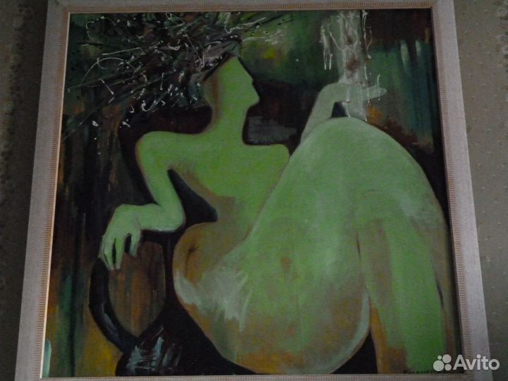 Даная. Е. Каллистова. холст, масло, 85*85, в раме