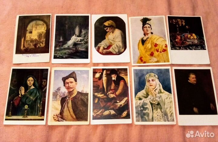 Открытки почтовые Искусство Картины СССР Живопись