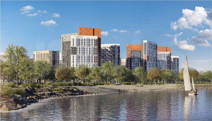 2-к. квартира, 53,3 м², 21/25 эт.