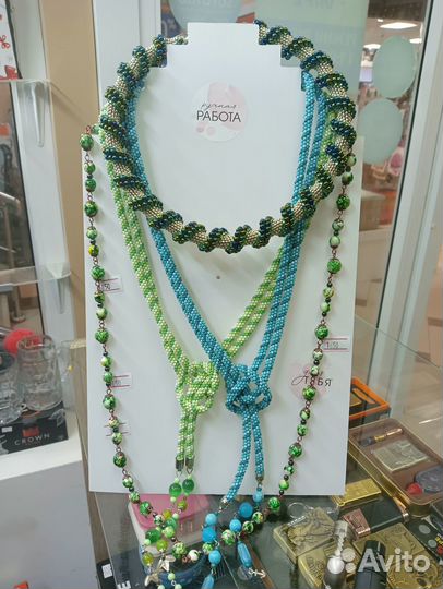 Колье жгут из бисера