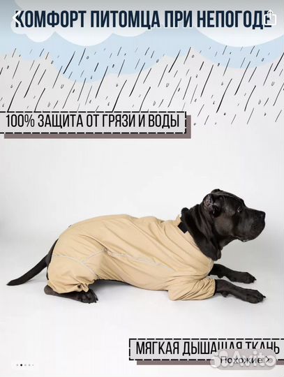 Дождевик для собак