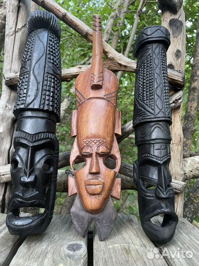 Африканские маски из дерева