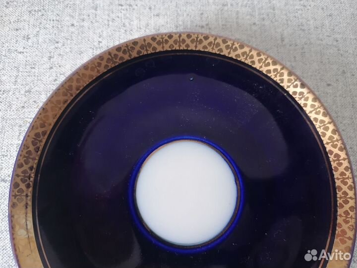 Чайные блюдца. лфз. Кобальт. СССР