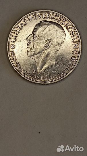 Швеция 5 крон 1935 500 лет риксдага